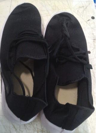 Black Colour Sports Shoes For Men Size 10