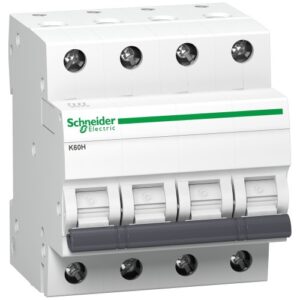 Schneider Electric Mcb K60H 4P 63A C 10Ka Pack Of 3