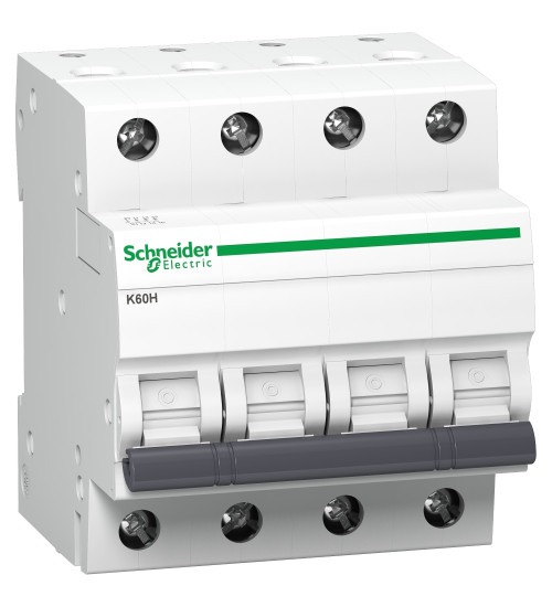 Schneider Electric Mcb K60H 4P 63A C 10Ka Pack Of 3