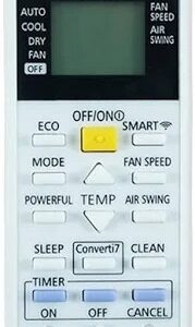 White Remote Control For Panasonic Smart Ac