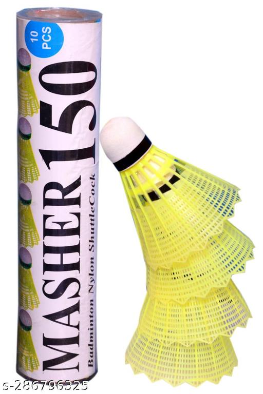 Badminton Shuttlecocks 10 Pcs Yellow Colour