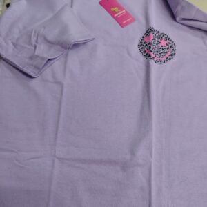 Keesor Lavender Colour T Shirt For Kids Girls Size 11 To 12Y