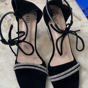 Women Black Color Sandal Size 40