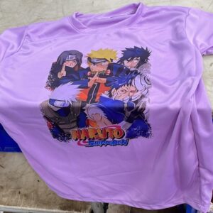 Purple Printed Boy T Shirt Half Sleeve Size 34