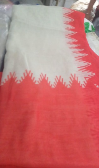 Madurai Cotton Special Saree Red White For Women