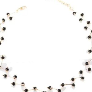 Black Crystal Necklace For Women
