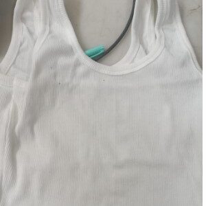 Women Crop Top White Colour Size L
