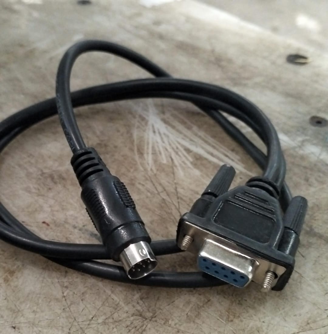 Db9P Female To Male 8P Mini Din Plc Cable For Dvp