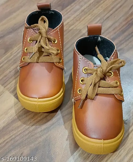 Kids Boy Brown Colour Canvas Casual Shoes Size 1
