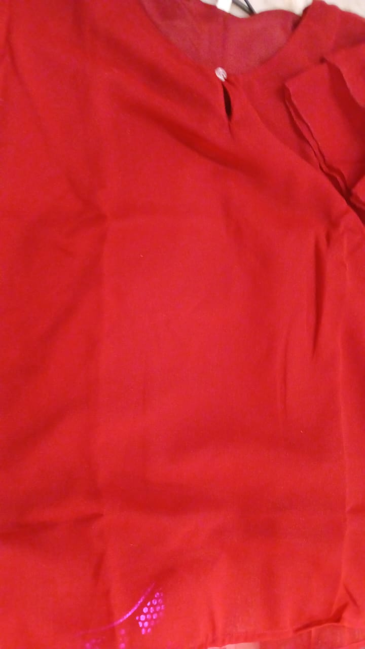 Top For Women Colour Red Size Xxl
