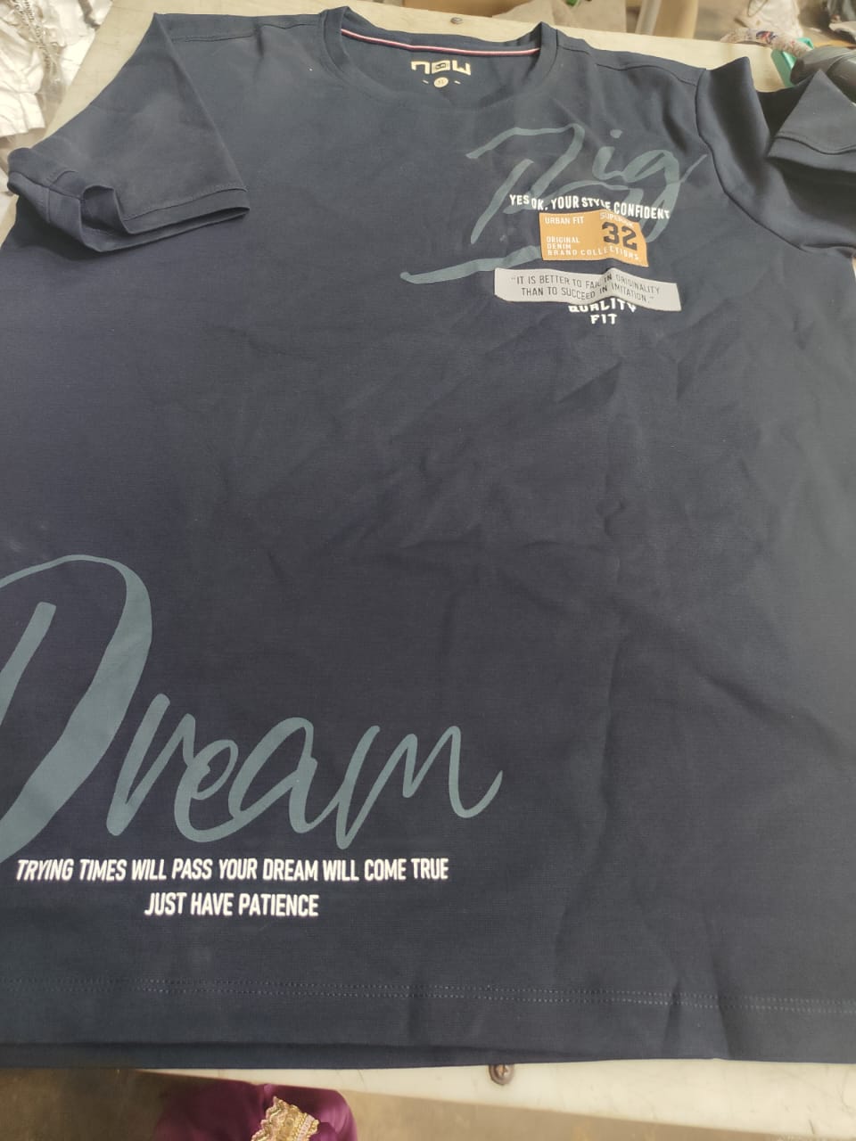 Now Play Navy Blue Colour T Shirt For Men Size S