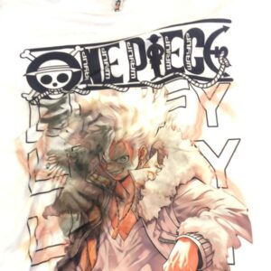 White Color Printed T Shirt For Men Size L