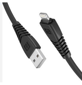 Portronics Konnect Core 8 Pin Usb Cable Por 655 Black