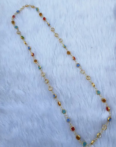 Traditional Stylish Daily Wear Chain Necklace For Women Golden