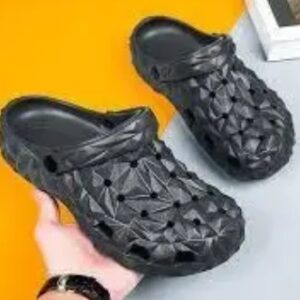 Soft Stylish Clog Sandals Comfortable Wear Black Size 42 For Men