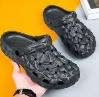 Soft Stylish Clog Sandals Comfortable Wear Black Size 42 For Men