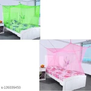 Single Bed Mosquito Net Pink Color