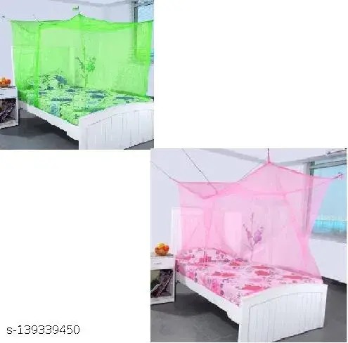 Single Bed Mosquito Net Pink Color