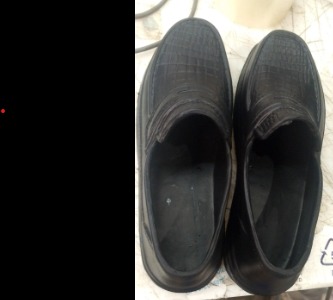 Plastic Black Formal Shoes For Men Size 6