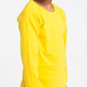 Yellow Colour Full Sleeve T Shirt For Kids Boys Size 6Y