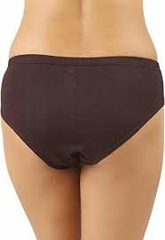 Womens Brown Cotton Panty Size 40