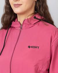 Shy Pink Color Jacket For Women Size L