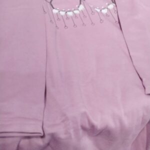 Dusty Pink Color Woolen Kurta For Women Size 5Xl