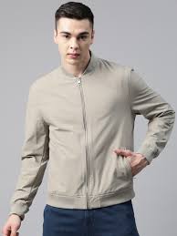Marks Spencer Bomber Jacket For Men Grey Colour Size M