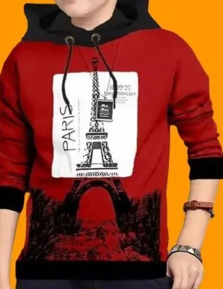 Latest Trendy Boys Kids Party And Casual Wear T Shirt Red Size 15 To 16 Years