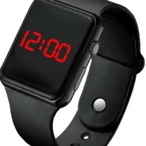 Kids Black Dial Digital Watch Show Date And Time