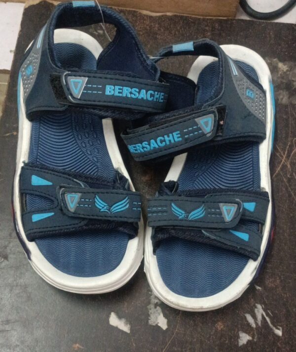 Bersache Velcro Sports Blue Sandals For Boys Size 3