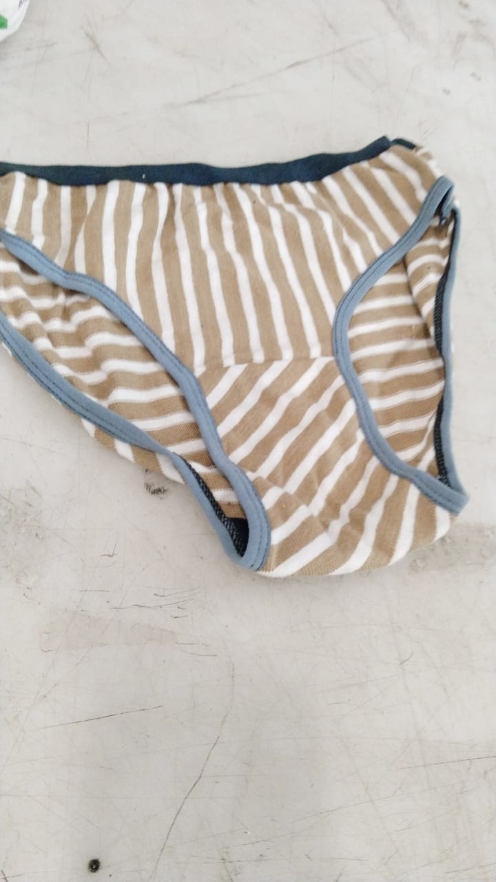 Brown And White Color Underwear For Women Size L