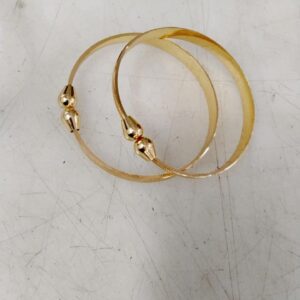 Golden Color Bangles Set For Women Size 2X4