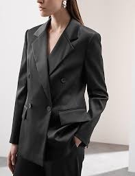 MS Collection Single Breasted Blazer Size M