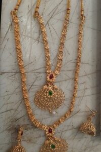 Gold Plated Necklace Set For Women