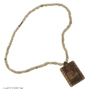 Original Tulsi Mala With Hanuman Ji Pendant With White Chain