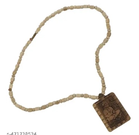 Original Tulsi Mala With Hanuman Ji Pendant With White Chain