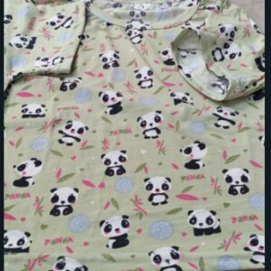 Green Printed Half Sleeve Crop Top For Women Size S