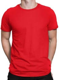 Red Color T Shirt For Men Size M