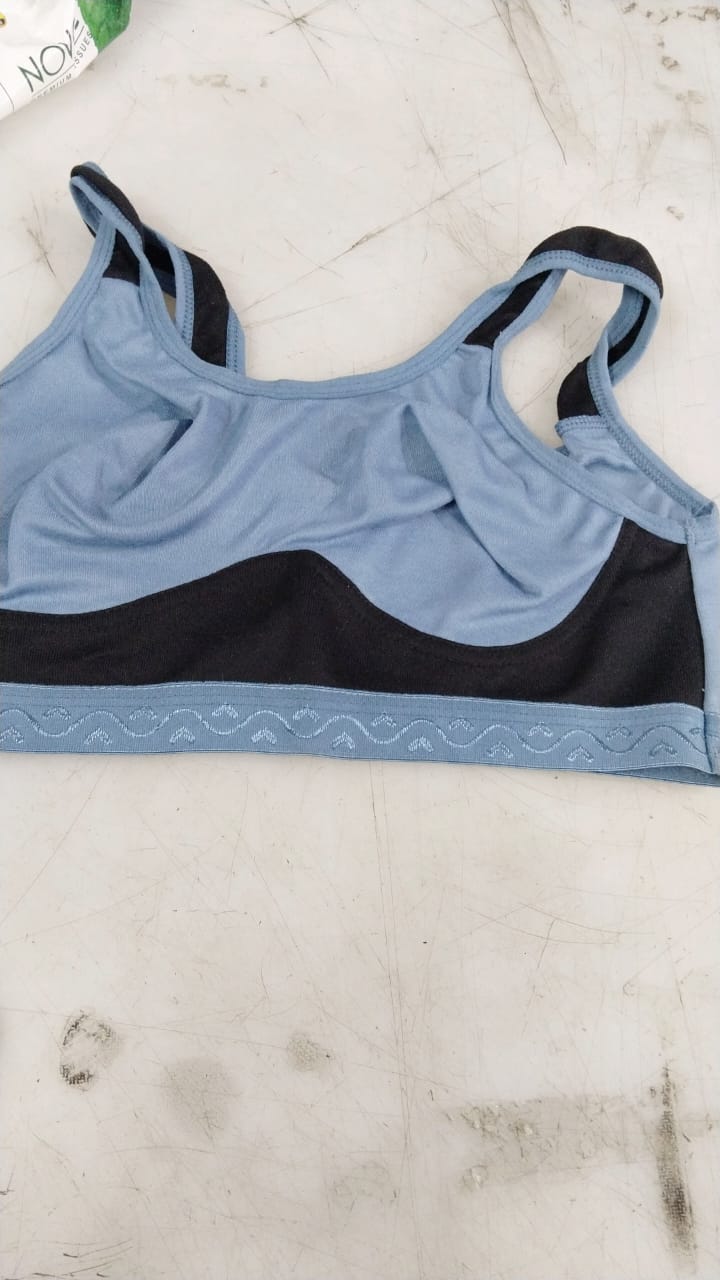 Blue Color Sports Bra For Women Size 30