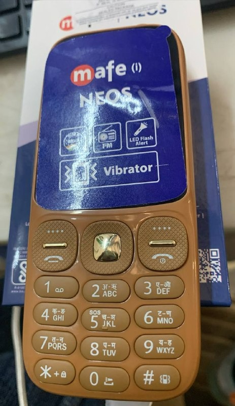 Mafe Neos Brown Color Feature Phone 32 Gb Imei No 355263831137381