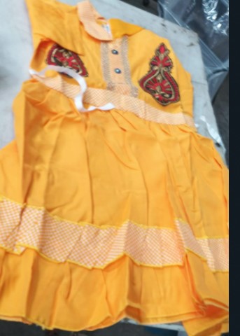 Kids Yellow Frock For Girls Size 10 To 11 Yrs