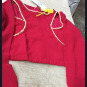 Magenta Georgette Blouse For Women Size M