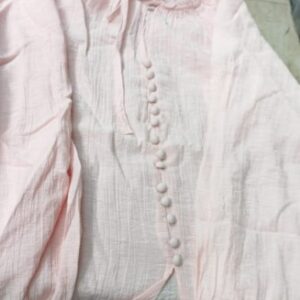 Fig Pink Cotton Top For Women Size M
