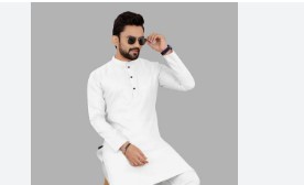 White Cotton Kurta For Men Size Xl