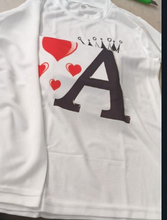Kids White Printed A Alphabet Full Sleeve T Shirt For Boys Size 910 Yrs