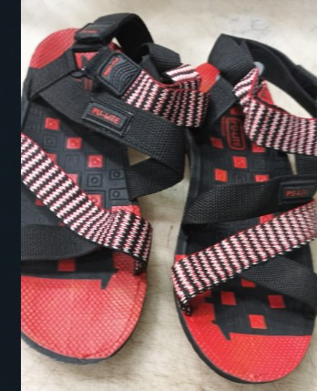 Red And Black Stylish Men Sport Sandals For Men Size 8