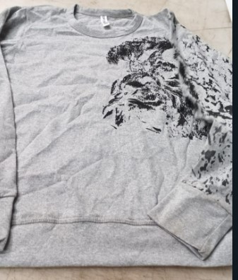 Kids Grey Printed Full Sleeve Tshirt For Boys Size 89 Yrs