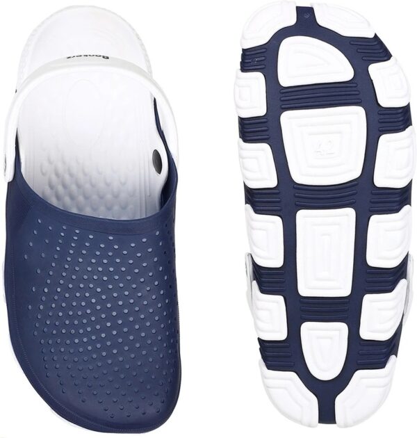 Bonkerz Men Clogs Sandal Navy Grey 7