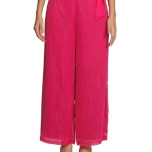 Zink London Women s Pink Solid Straight Palazzo Size L